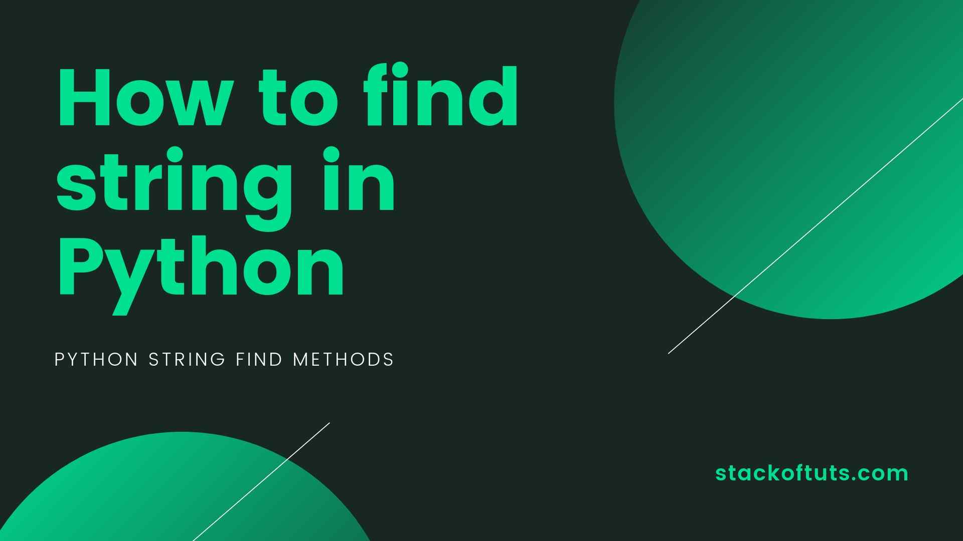 python-find-string-find-method