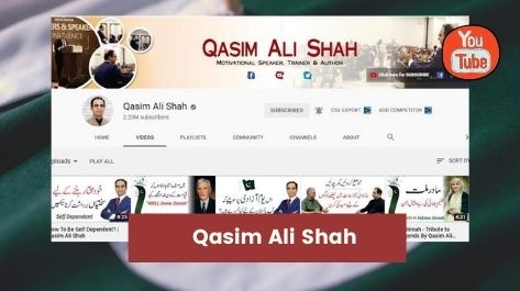 Qasim Ali Shah - Top YouTube channels in Pakistan