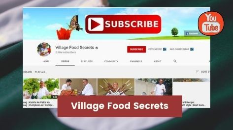 Village food secrets Top youtube channels in Pakistan