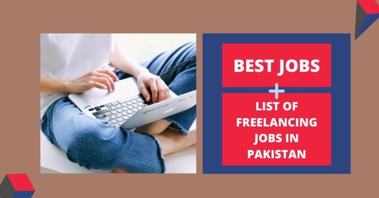 Best Freelancing Jobs In Pakistan from home