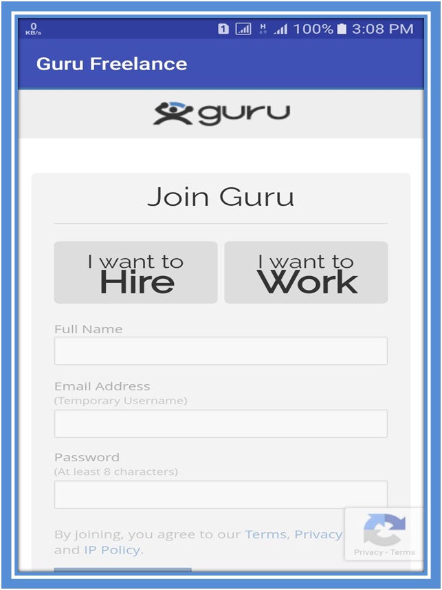 Guru.com Freelancer's Website in Pakistan