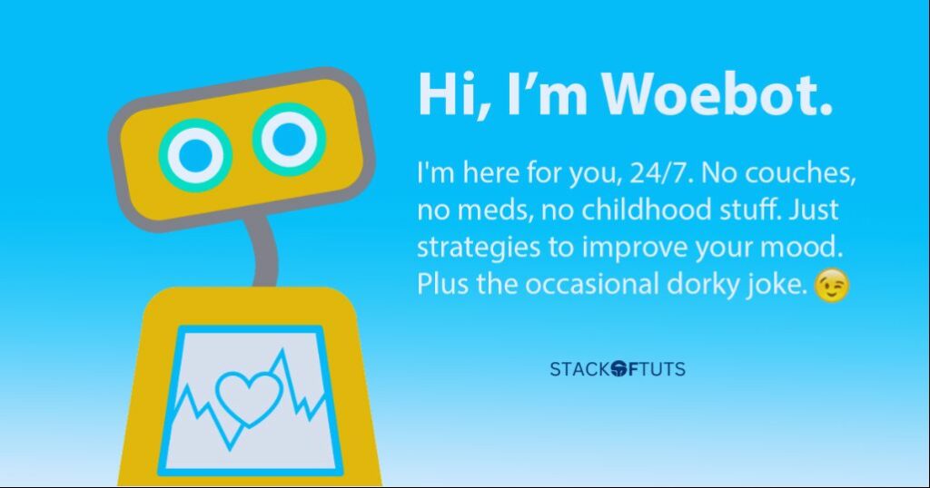 Woebot: top 10 ai application for mental healthcare 2023